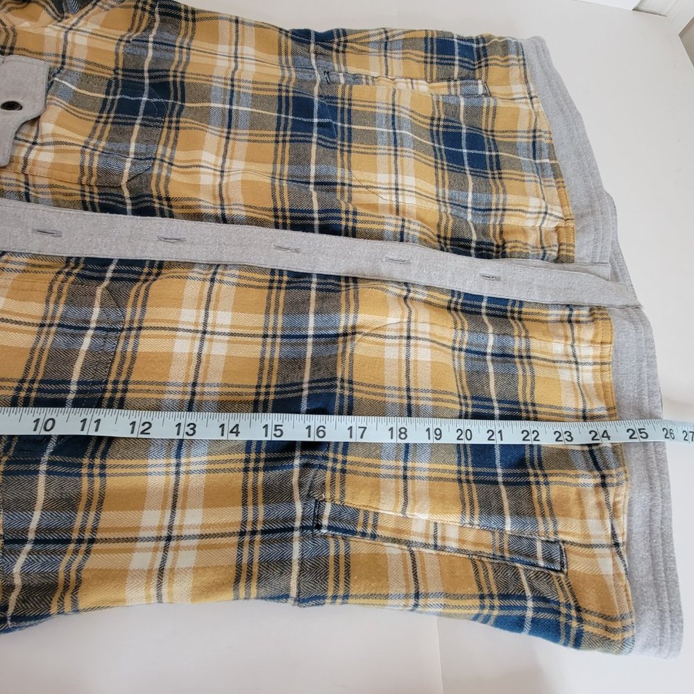 Marmot Women's Reagan Flannel L/S Plaid Hoodie Size M Grey Navy Tan NWT - Picture 4 of 12